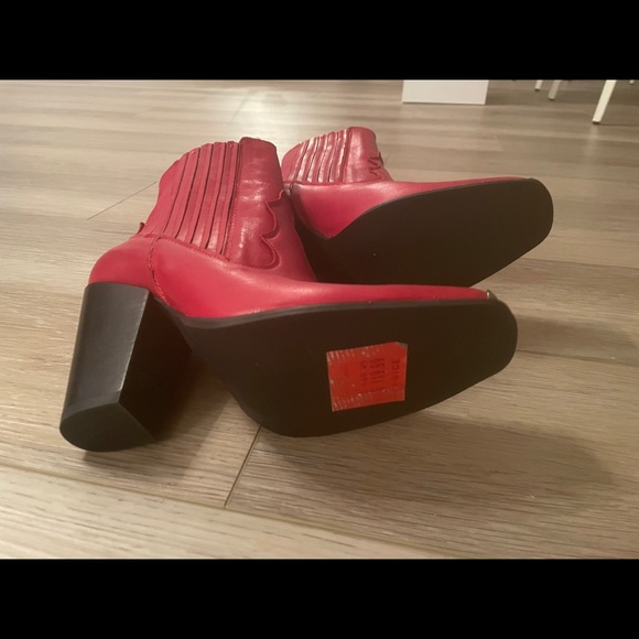 Mango real leather cow boy booties - Picture 2 of 6